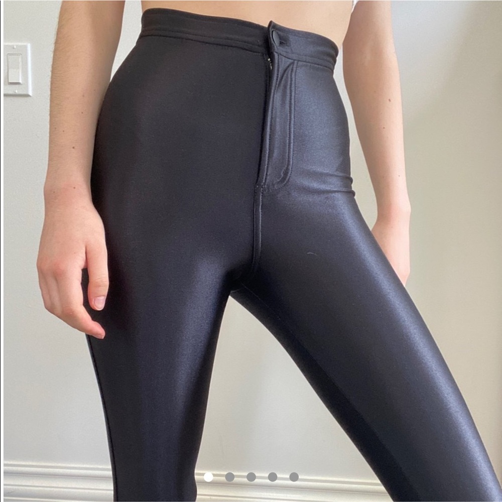 american apparel black disco pant
